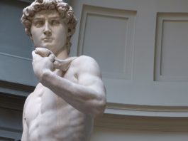 Il David di Michelangelo, illustre sfrombolatore